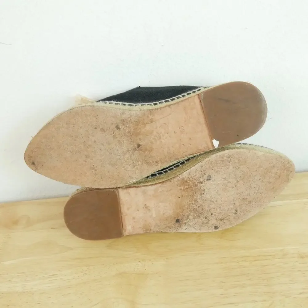 Bettye Muller Mules Espadrille Sandals Rabat Tassel Beach Resort 38 8 Black - Picture 11 of 11